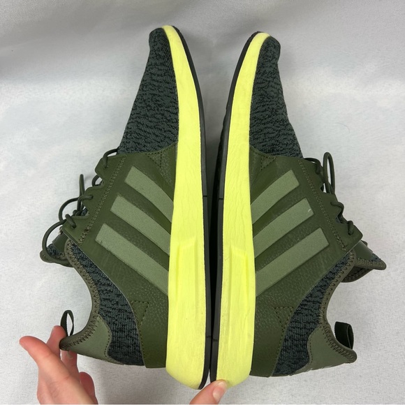 Adidas Originals X PLR Olive Green Lime Men’s Sneakers Running Shoes Size 10.5 - Picture 6 of 10